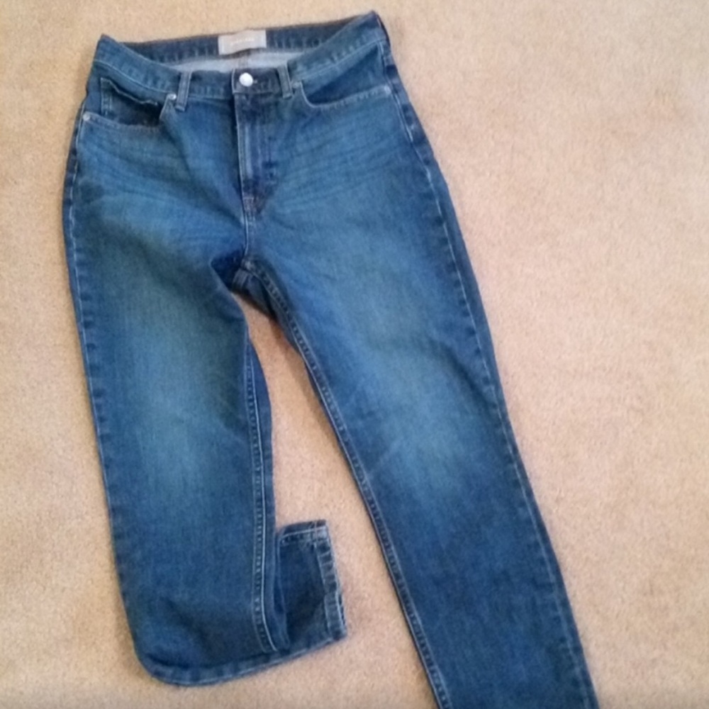 💙Everlane Classic Blue Mid Rise Denim Skinny Jeans Size 29 Medium Large M L💙 - Picture 2 of 4